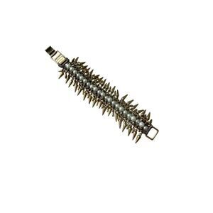 Stella & Dot Gold Tone Pearl Drop Spiked Jacinthe Bracelet